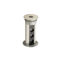 Elite-USB socket aluminum/s/s