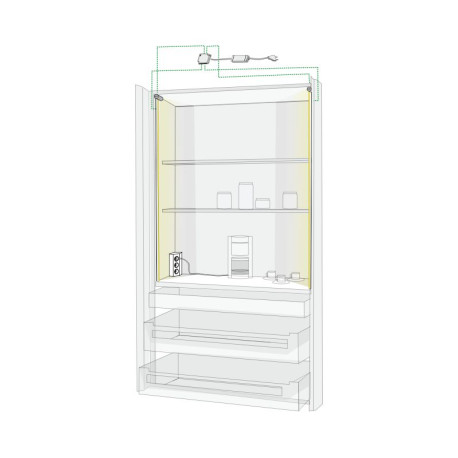 BREAKFAST CABINET SET 2m vertical + socket