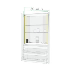 BREAKFAST CABINET SET 2m vertical + socket