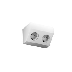 ECON-2, double socket, white