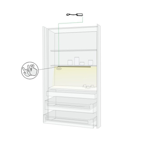 Breakfast cabinet SET 1 x 55cm IR-DIM