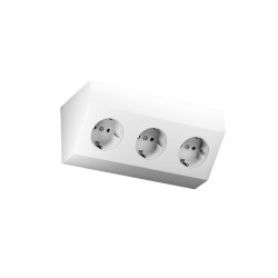 ECON-3, triple socket, white