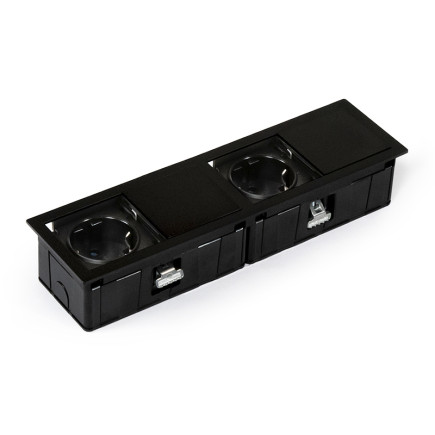 MONO-2 eluttag svart