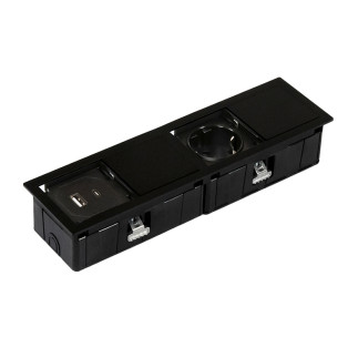 MONO-2+USB pistor., musta