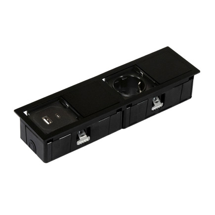 MONO-2 + USB eluttag svart