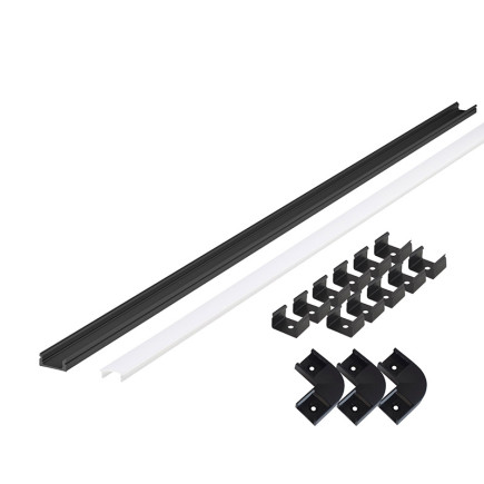 PROFIILI LINEA 2+2m musta