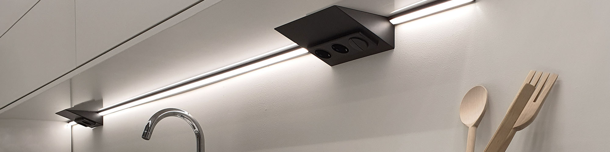 Wide range of sockets for kitchens and furniture